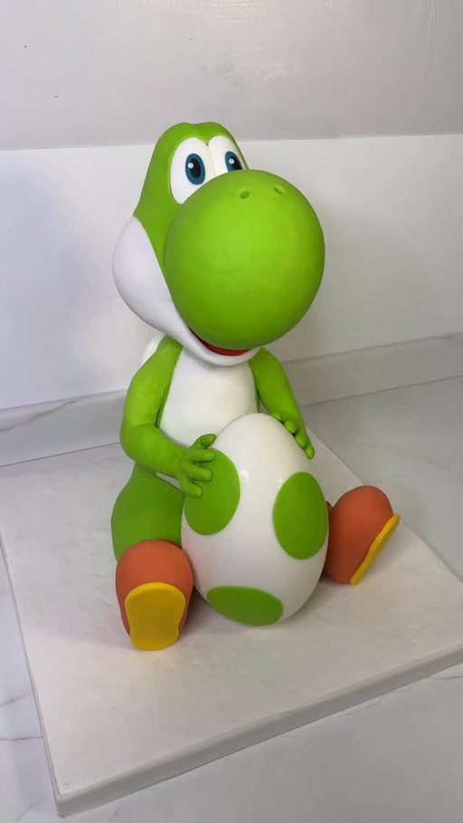 Making a Yoshi CAKE 🍰 
.
.
.
From the NEW Super Mario Galaxy Movie!! 
#supermario #cake #cakedecorating
