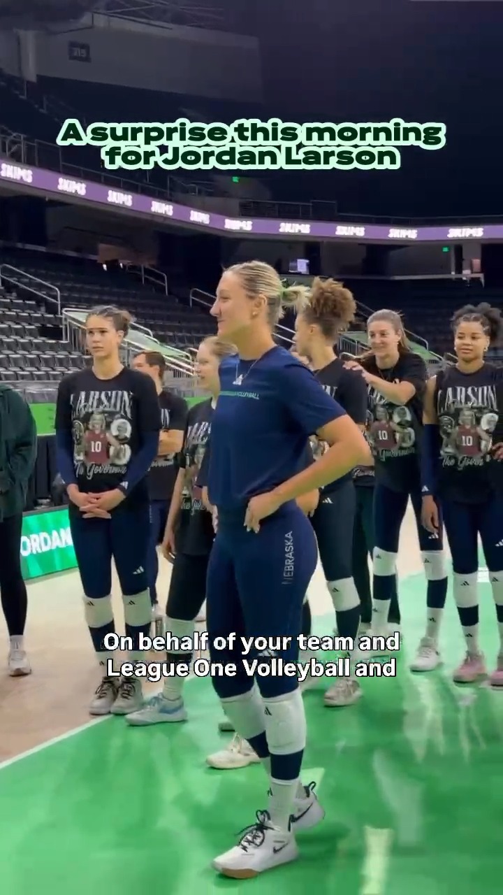 Today is all about honoring the legend, Jordan Larson 💚

We are so thankful for everything she’s done for the state of Nebraska, for volleyball across the United States, and for the game around the world.

A legacy that goes far beyond the court.