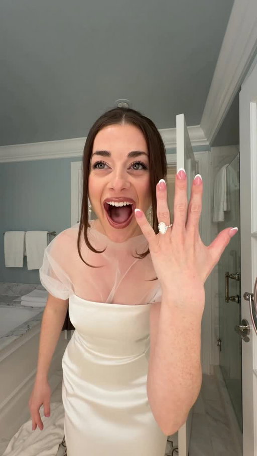 moments after getting engaged 🥹✨