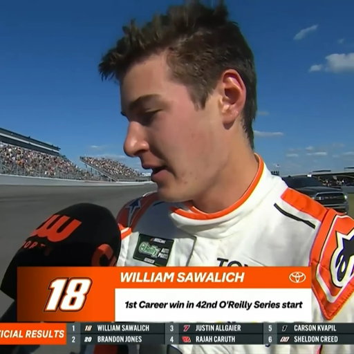 "It feels good to get it done here at Rockingham."

@williamsawalich reflects on his first career win.