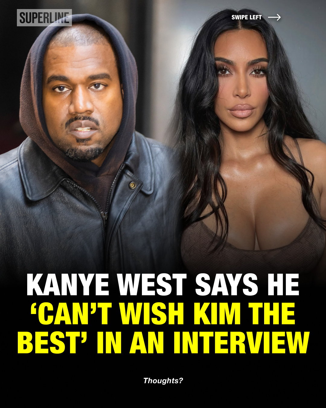 Kanye West recently reflected on his past relationship with Kim Kardashian, joking that he can’t say “I wish her the best” after their breakup because “she would end up with me.”⁠
⁠
Kanye and Kim married in 2014 and finalized their divorce in 2022, after spending nearly a decade as one of pop culture’s most talked-about couples.⁠
⁠
Their relationship, split, and co-parenting journey continue to attract attention, even as both have moved into very different chapters of their lives.⁠
⁠
via @vybeezy
