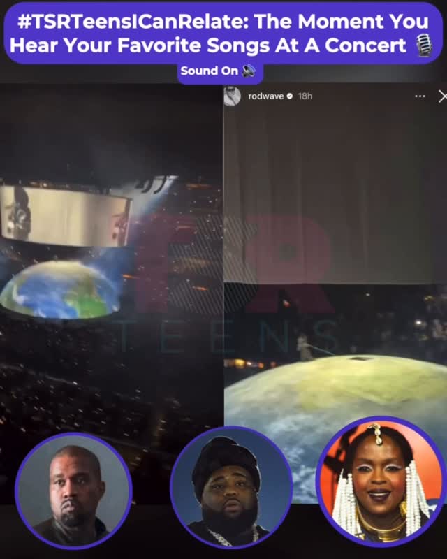 #TSRTeensICanRelate — #TSRTVocals: #RodWave was a whole mood while singing his heart out to Kanye West and Lauryn Hill during Ye’s L.A. comeback show 😩🎶 This be y’all too?! (📸: @gettyimages) ✍🏾: #TSRStaffTC