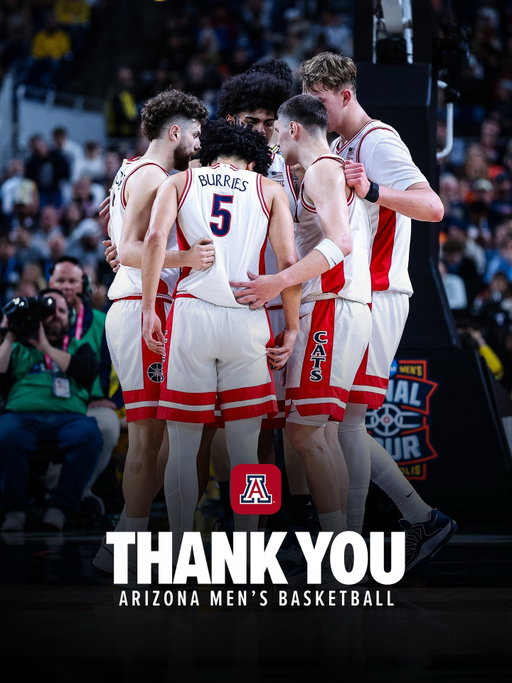 A historic season comes to an end.

We’ll never forget this squad. Thank you, @ArizonaMBB, for an incredible run.