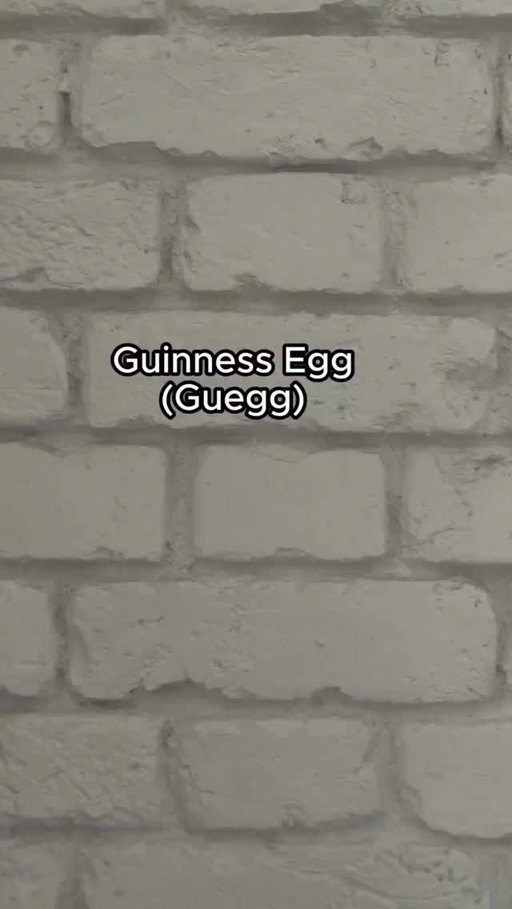 How do you like your eggs

Video description:
A close-up shot shows a small chocolate Easter egg being held in both hands. The foil wrapper is peeled back to reveal a dark chocolate shell. The person uses their fingers to remove the top of the egg, breaking through the chocolate. Inside, the egg is filled with Guinness, with a smooth, creamy head visible at the top. The camera stays close on the egg as the filling is revealed, focusing on the liquid inside the chocolate shell.