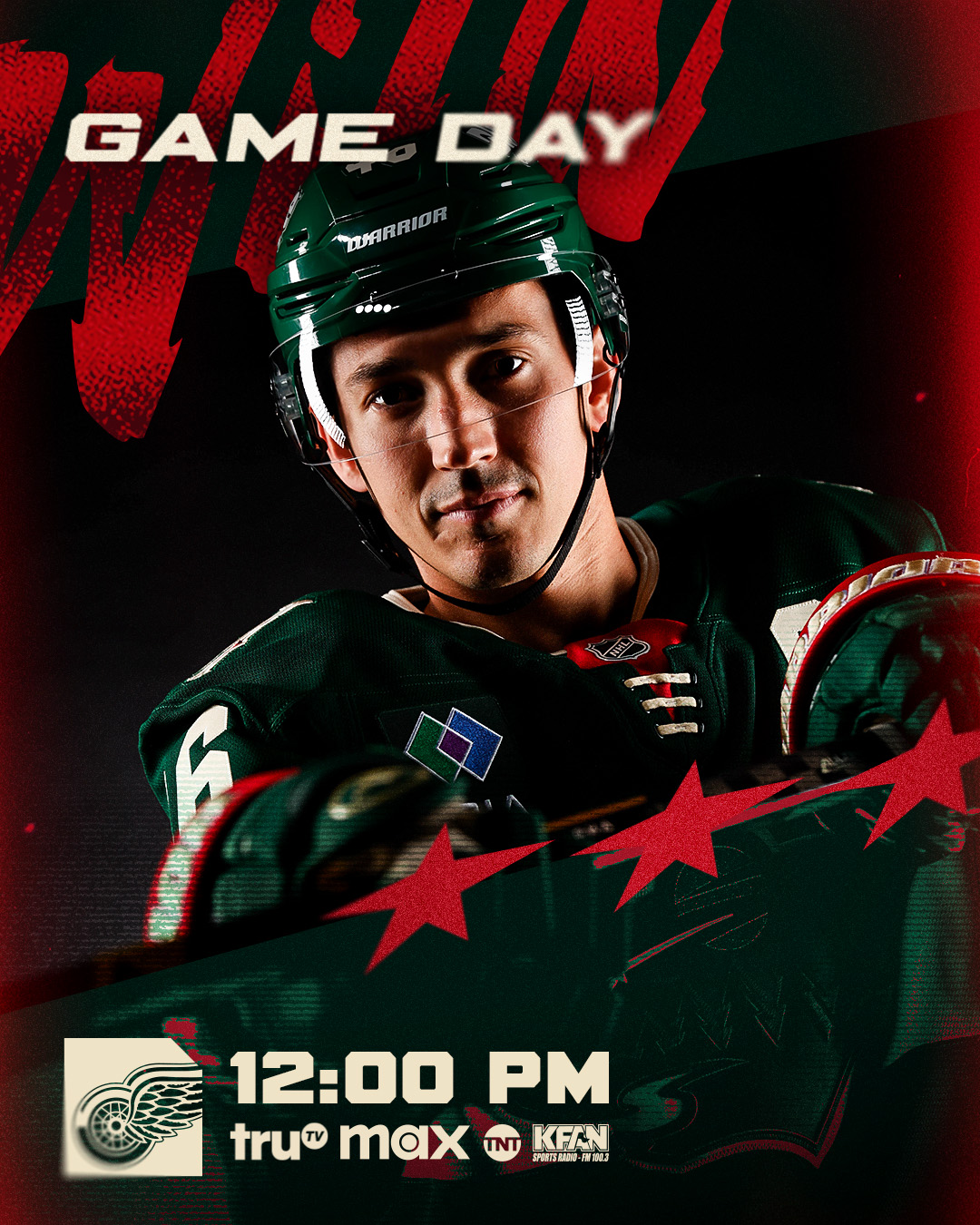 HOPPY GAMEDAY 🐰

⏰ 12:00 p.m.
📺 TNT, HBO MAX
📻 KFAN 100.3fm
📍 Little Caesars Arena

#mnwild
