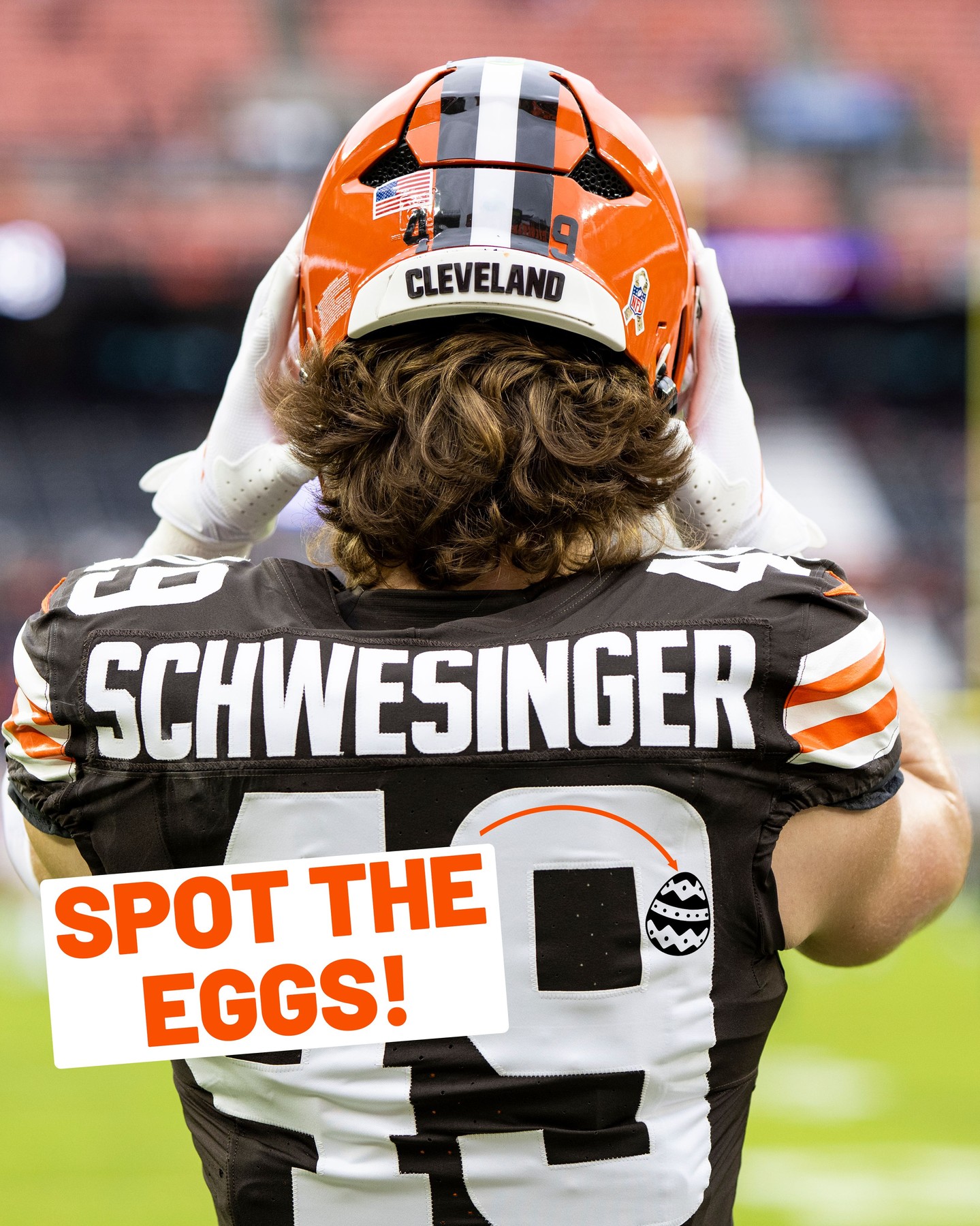 Happy Easter, #DawgPound! Celebrate with a little egg hunt 🥚