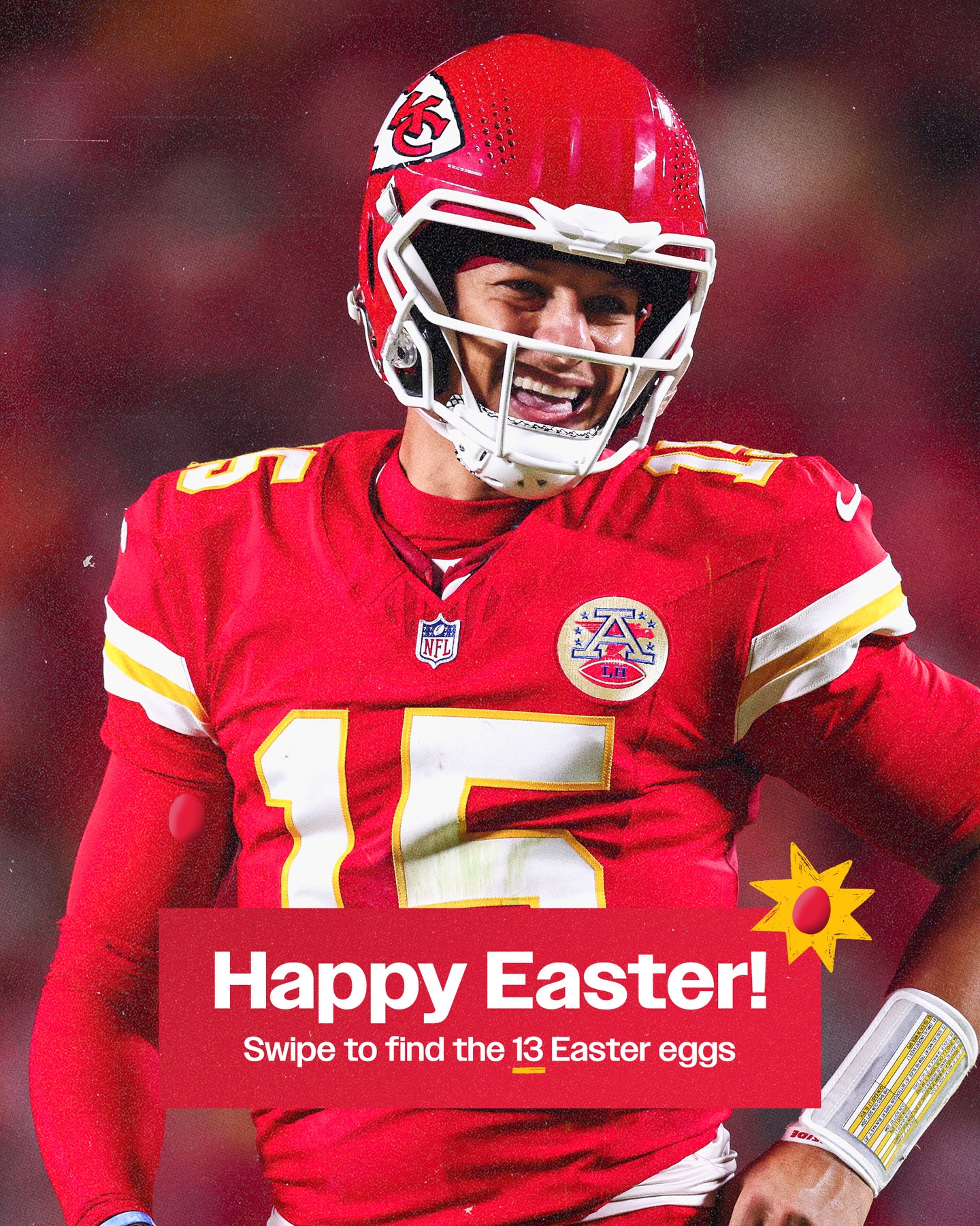 Happy Easter, Chiefs Kingdom! How many eggs can you find? 🥚👀