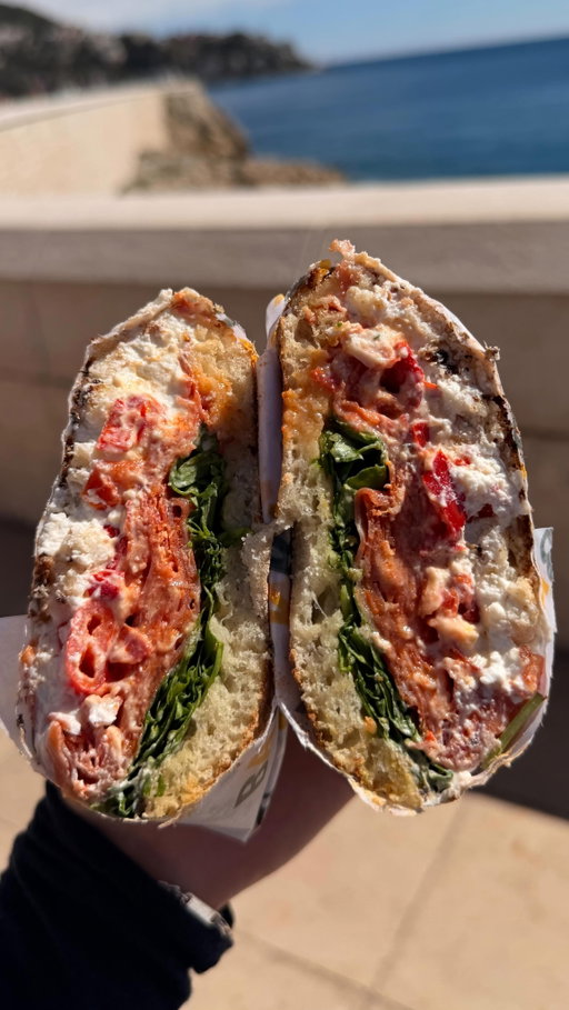My fav lunch of the trip hands down 🙂‍↕️🥪

@bartgruppo #nicefrance #nicecotedazur #foccacia #springbreak #studyabroad