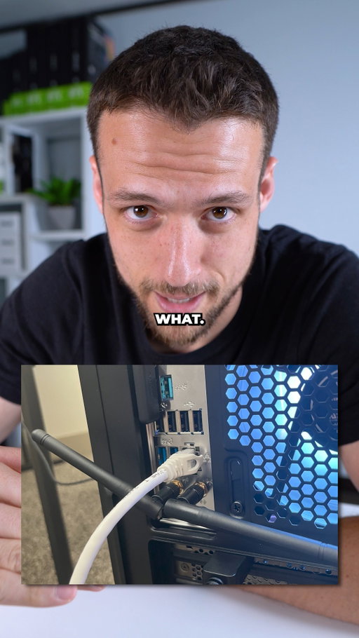 If you’re at school living in dorms, that can get a little tricky though. Still possible 🤫

#PCBuild #GamingPC #PCBuilding #Ethernet #PCGaming