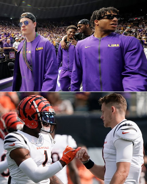 Annual reminder that @joeyb_9 & @lahjay10_’s connection has been on point since their @lsufootball days 🤝

2026 NFL Draft – April 23-25 on NFLN/ESPN/ABC
Stream on @NFLPlus
📸: AP