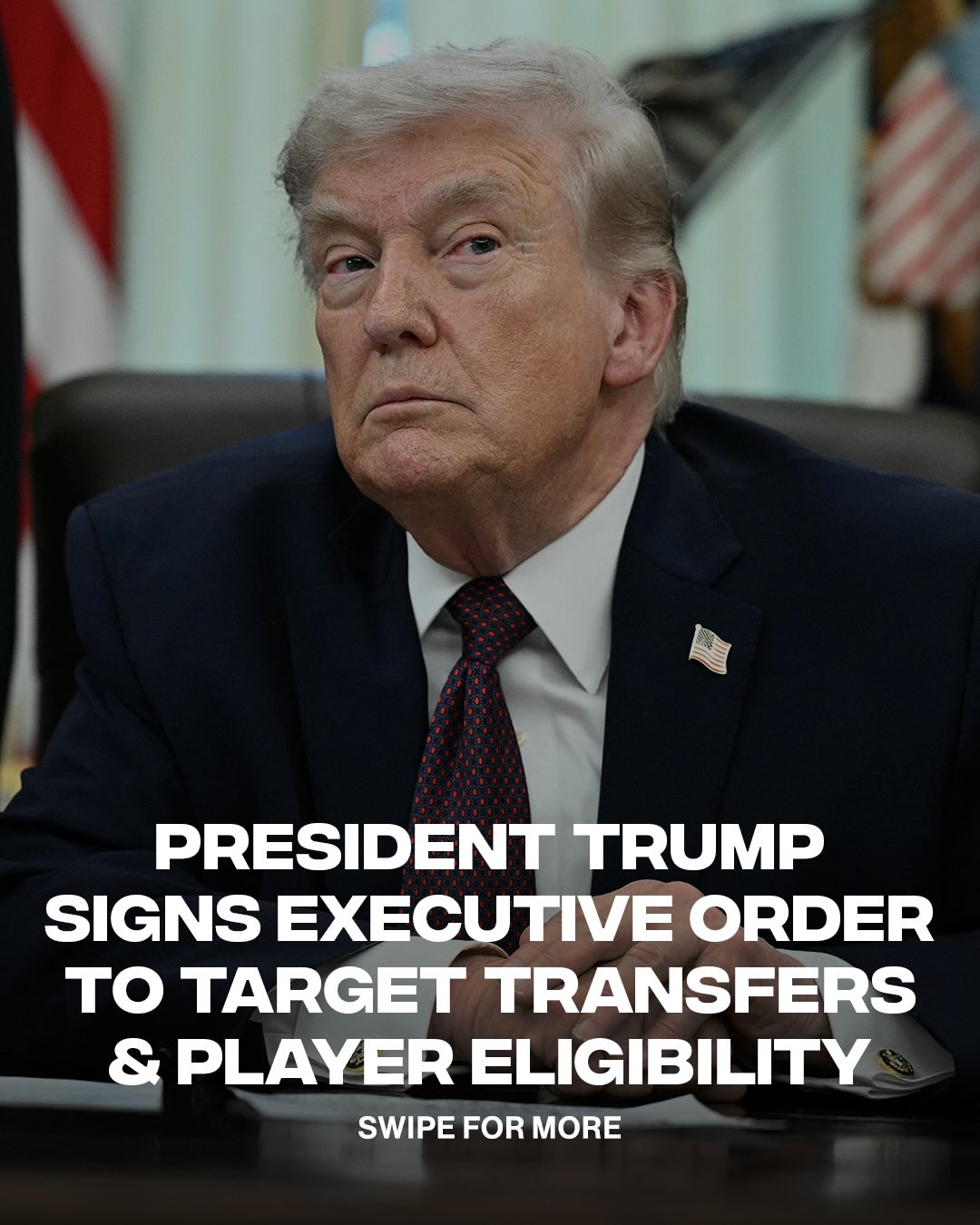 The White House is spinning the block on college sports again 👀

Link in Bio 🔗 for the full story.

(via: @gettyimages)