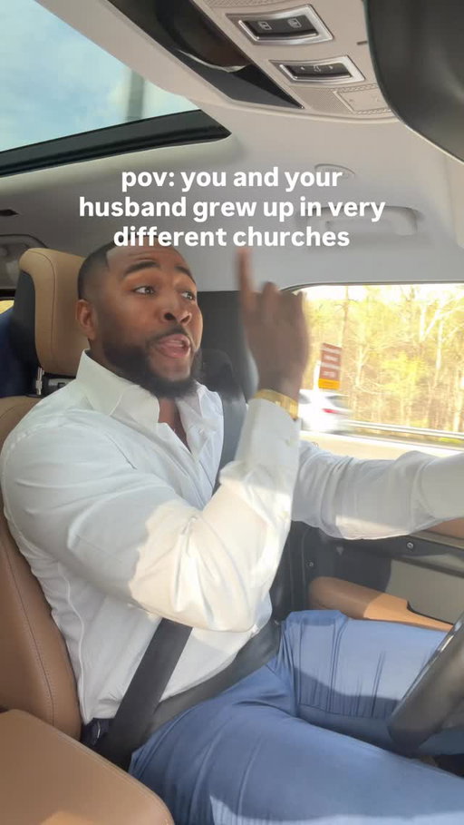 Our drives to church are very interesting 😅 #marriage #marriedlife #love