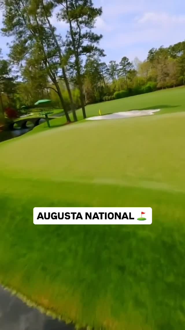 This drone shot of Augusta National will get you FIRED up for this week ⛳️

via @themasters