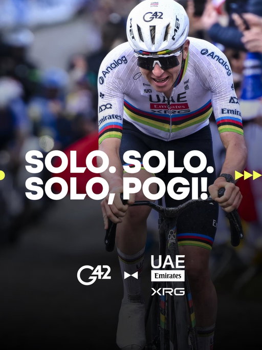What a ride 🔥

@tadejpogacar conquers the Tour of Flanders for his third victory in four years. Pure class and power.

Chapeau, champion 🏆🇸🇮

#WeAreUAE #G42 #RVV26 #G42ai #ExponentialAI