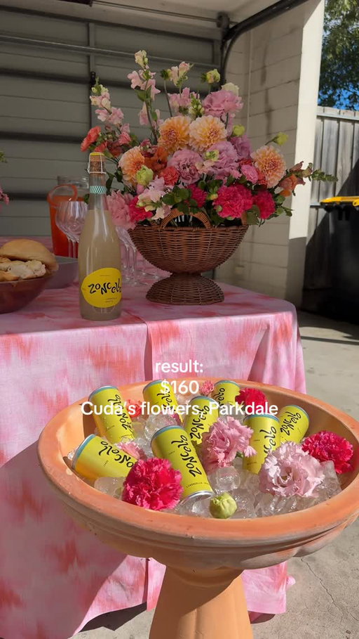 the summer I turned 30, ily @zoncello.official @zoncello.official #gifted 

birdbath: @bunnings 
flowers: @cudasflowers 
tablecloths: @spotlightstores 
vases: @pillowtalkaustralia 
dress: @henne_