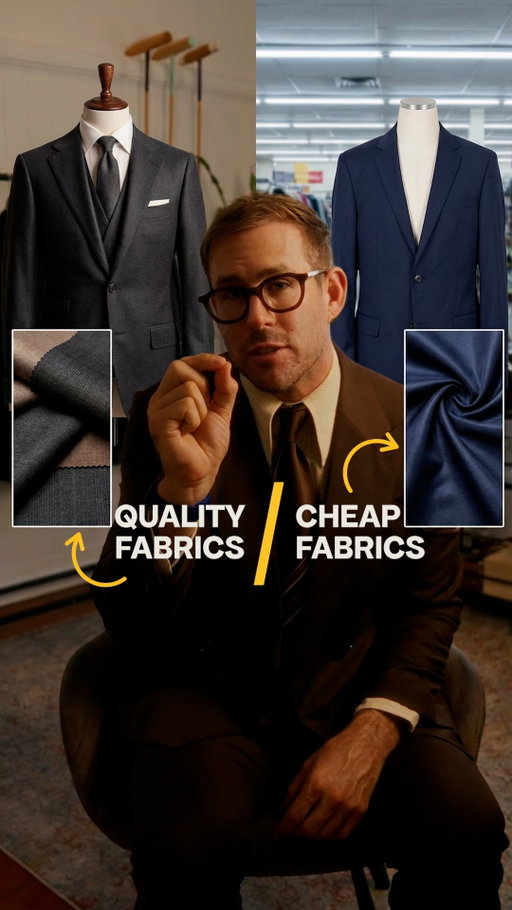 Why are some fabrics SOOO expensive and others aren’t. Well it comes down to a few finer detail that make a big deal towards the end. You’ll end up with a suit that lasts.  Let’s take @dormeuil1842 for example. 

Most men can feel the difference between a cheap suit and an expensive one. Here’s why it actually exists.
It starts with the sheep.
Dormeuil breeds specifically for ultra-fine fleece — for generations. Their Ambassador cloth is 14.7 microns per fibre. Your hair is 50–100 microns. Four to six times thinner.
Then the dye.
• Budget mills dye the yarn after spinning — colour sits on the outside
• Dormeuil dyes the raw fibre before spinning — colour goes all the way through
• Richer. Deeper. Lasts longer.
Then the construction.
Ambassador is the only Super 180s fabric woven two-ply in both directions. Most mills do one and call it a day.
The price gap isn’t a brand name. It’s process, precision, and 180 years of craft.
That’s what you’re paying for.
Stay handsome. 👊