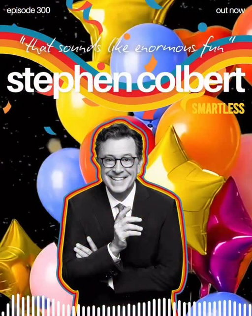 Walk the Wok and let’s celebrate: it’s future MMA fighter Stephen Colbert. The blackout days, beepers & lovely melon, plus shirts v. skins on Mt. Everest. “A little knowledge is a dangerous thing,” …on the 300th correct-isode of SmartLess. It’s a celebration. 🫡