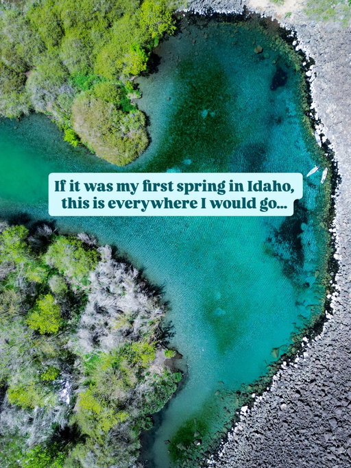 10 places to visit this spring in Idaho (guide by a local photographer!) 

(Save, send, and follow @earthtosarahphoto for more hiking & adventuring inspiration!) 

If it was my first spring visiting Idaho, this is where I’d visit…

1. Hagerman Valley where you can find multiple state parks (Thousand Springs) that all have beautiful blue water!

2. Boise Foothills bloom every spring! Hike the four grand slam hikes and you will see all the stunning flowers and views. 

3. Shoshone Falls; the Niagara of the West. This 212 foot waterfall rushes only in the spring time.

4. Lowman is a sleepy town with incredible camping and hot springing. You can find 3+ wild hot springs nearby as well as stunning views. 

5. Stanley in the spring is perfect for a relaxing weekend at lower elevation alpine lakes and mountain drives. 

6. Fairfield blossoms with Camas Lilies!

7. Sawtooth National Forest opens up forest roads where you can find even more hot springs. 

8. Snake River Canyon in Twin Falls specifically has dozens of waterfalls flowing this time of year! 

9. City of Rocks is blooming and the park shows off gorgeous views of granite! Perfect springtime camping. 

10. Gooding Wilderness Areas lead to arches, more camas lilies and even caves. 

IMPORTANT NOTE FOR VISITING! Idaho stays clean! You cannot leave trash anywhere, no tagging, no picking the flowers, and please just leave every location better than how you found it. Camp only in designated campgrounds and never leave your fires unattended. Leave no trace, and happy exploring!

Comment or message me if you need any additional information about these springtime in Idaho locations!

#idaho #springtravel #idahophotographer