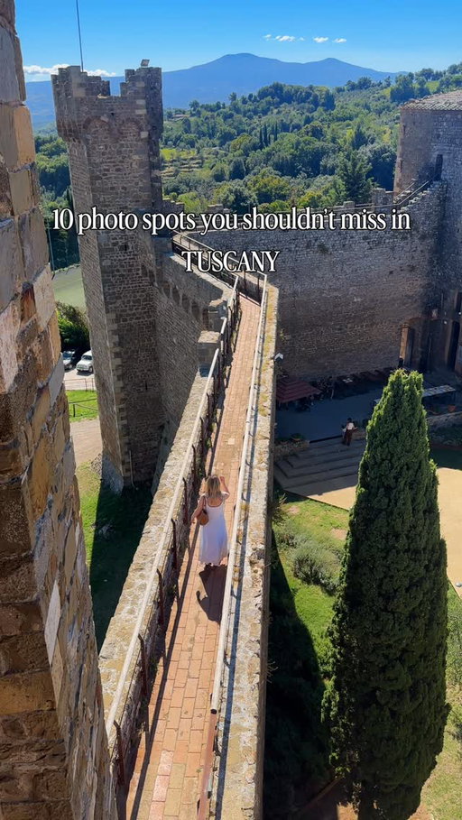 10 photo spots you shouldn’t miss in Tuscany

Tuscany is a photo spot at every corner and impossible to fit into one post, but here are 10 of my favourites and I’ll keep sharing more
	1.	Siena – Facciatone – climb the unfinished cathedral façade for the best view over the city
	2.	Siena – Piazza del Campo – come early morning if you want it almost empty
	3.	Podere Baccoleno – the iconic cypress road near Asciano
	4.	Pienza – Val d’Orcia arch – one of the most photographed views in town
	5.	Cappella di Vitaleta – small chapel surrounded by cypress trees between Pienza and San Quirico
	6.	Palazzo Massaini – cypress-lined road with open countryside views
	7.	Montalcino – fortress – walk the walls for vineyard views
	8.	Montepulciano – street view over Val d’Orcia – near Piazza Grande
	9.	Lucca – Piazza San Martino – right by the Duomo
	10.	Pisa – Baptistery – climb for a view over the Cathedral and the Leaning Tower

Which one would you add to your Tuscany itinerary?

Save this for your Tuscany trip
Follow @sparklingescapes for Europe travel guides, itineraries, and where to stay