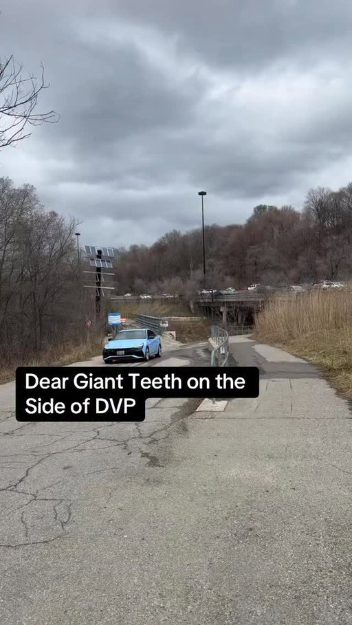 Dear Giant Teeth On The Side Of The DVP #toronto #torontolife #downtowntoronto #toronto_insta #donvalley