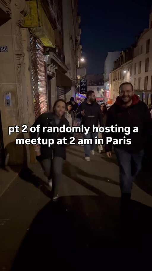 I organized a meetup in Paris at 2 am and this is what we did 😊 Comment below if you have any other fun ideas for us to do like this!