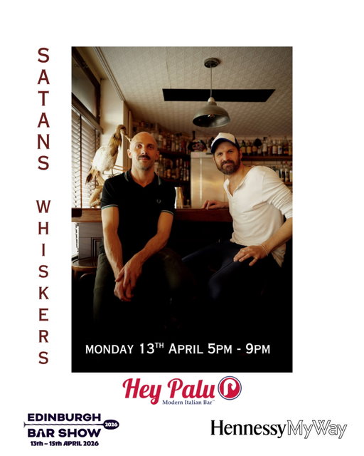 🍹You’re Invited 🍹

We are delighted to be kicking off @edinburgh_bar_show with a takeover from the London legends that are @satans_whiskers 
Daniel & Kevin will be providing top class cocktails with Hennessy

See you next week…

📅: Monday 13th April

⏰: 5pm - 9pm

🚶‍♂️Walk-in only

#hennessymyway