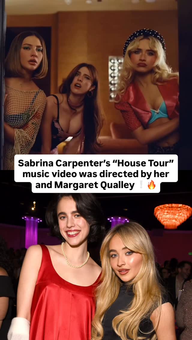 #SabrinaCarpenter has released the music video for “House Tour”❕ Directed by @sabrinacarpenter and @isimostar 🔥 

🎥: @sabrinacarpenter IG 

#HouseTour #MargaretQualley #MadelynCline