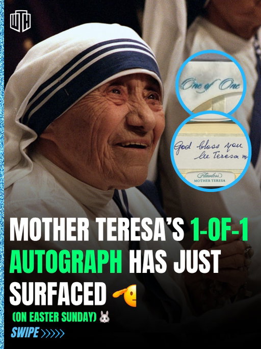 Mother Teresa's 1-of-1 Autograph just popped up on Easter Sunday👀🐰 

#tradingcards #motherteresa #autograph #1of1