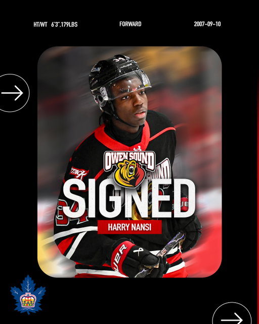 The Toronto Marlies announced Monday that they have signed Attack forward Harry Nansi, to amateur tryouts for the remainder of the 2025-26 season. #AlwaysAttack