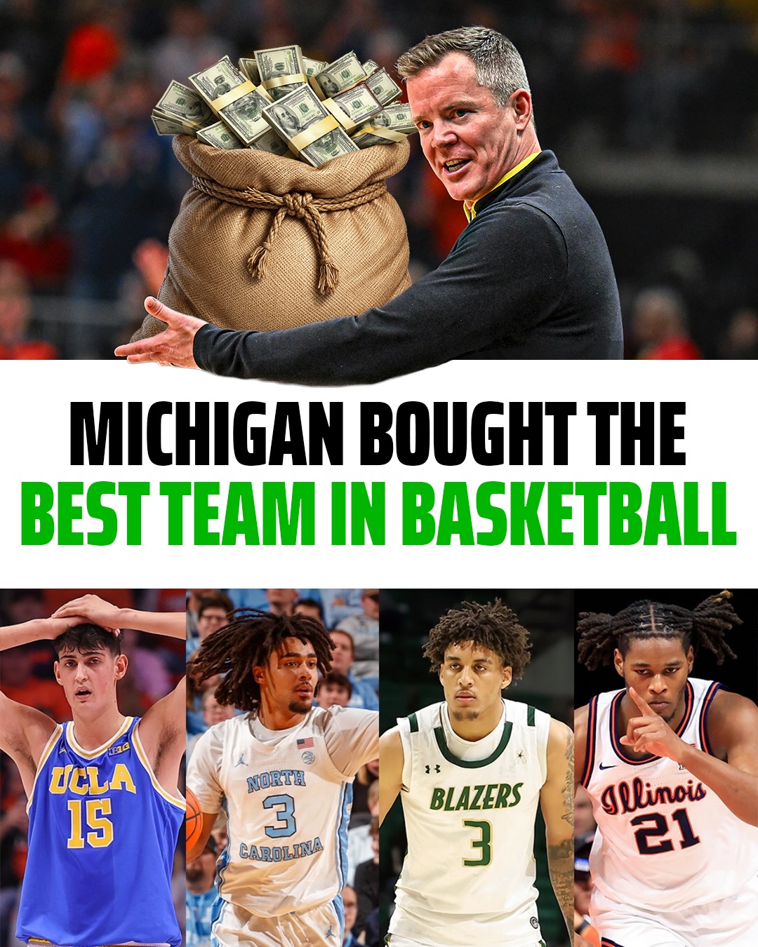 80% of Michigan’s starters came through the transfer portal 👀