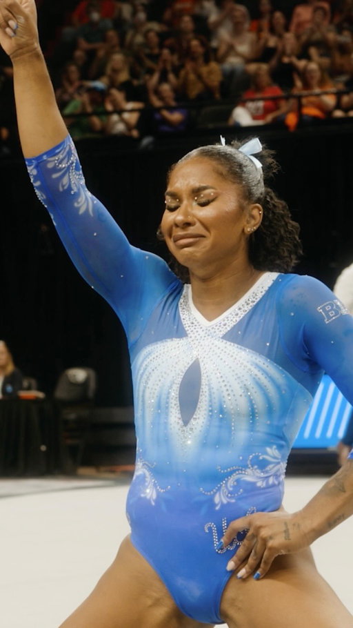 Scoring a perfect 🔟 on the last routine of the night to win UCLA’s first NCAA Regional title in seven years is why @jordanchiles is that girl! #GoBruins