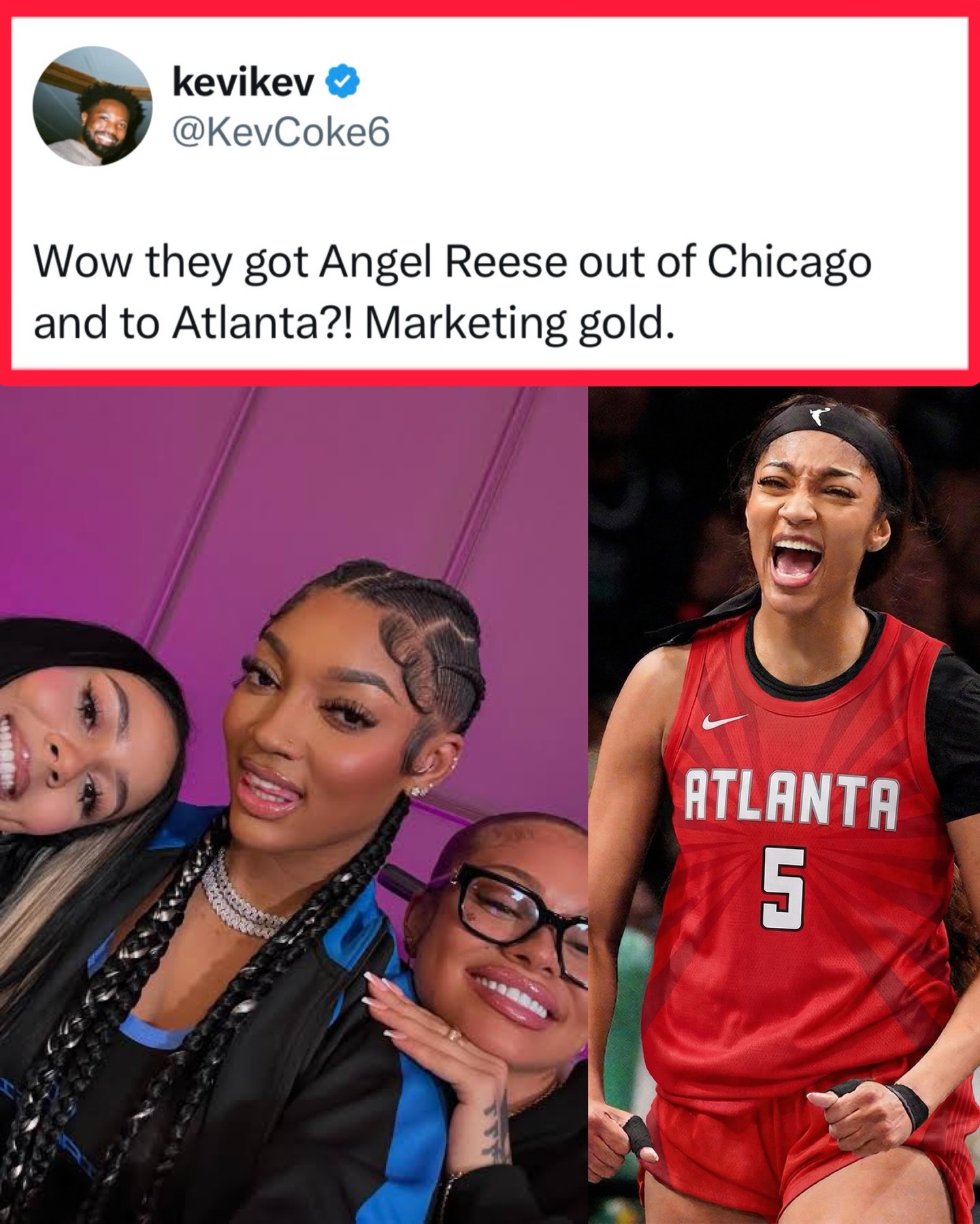 Angel Reese in the A is about to be a movie. 🔥😤

(h/t kevcoke6/X jayforce/X damndexter/X @wnba)