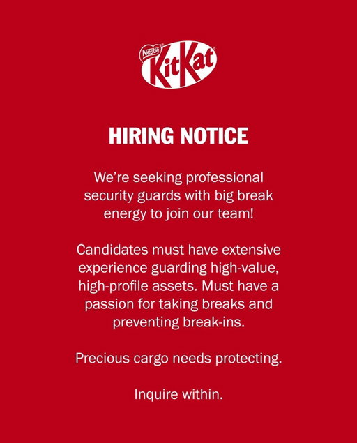 We’re not taking any more chances. 
#HaveABreak #KitKatCanada 

-

On ne prend plus aucune chance.