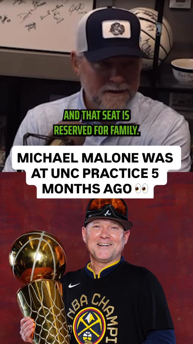 Maybe new North Carolina coach Michael Malone was getting some scouting in earlier this season 🧐

(🎥: Carolina Insider Podcast/YT)