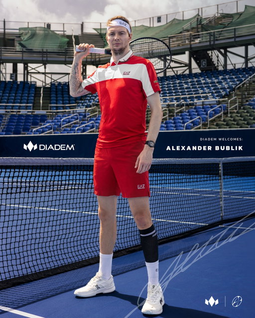 Team Diadem is growing. Welcome, @bublik - we can’t wait to shape the future of tennis together.