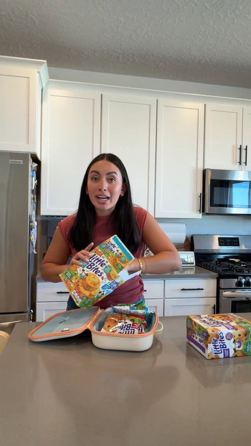 #ad It’s nights like these I never want to forget. Our spontaneous park nights feel like a little break from the chaos… especially with @littlebitessnacks somehow resetting everyone’s mood🌅🚲🧁🤍 #LittleBitesPartner