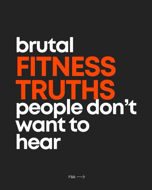 Brutal fitness truths most people don’t want to hear.
⠀⠀⠀⠀⠀⠀⠀⠀⠀
Why?
⠀⠀⠀⠀⠀⠀⠀⠀⠀
Because they’re uncomfortable. They challenge your habits. They might hurt your ego.
⠀⠀⠀⠀⠀⠀⠀⠀⠀
But if something in here bothers you, there’s probably some truth behind it. And the sooner you face it, the sooner you can actually change.
⠀⠀⠀⠀⠀⠀⠀⠀⠀
#fitness #gym #muscle #strengthtraining #fatloss