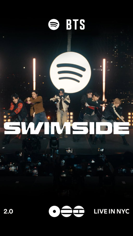 Watch BTS perform ‘2.0’ from Spotify’s SWIMSIDE event in NYC. Full performance now on Spotify. 🔗 in stories