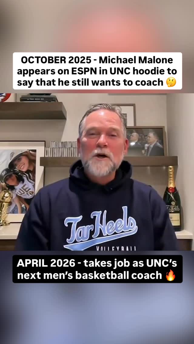 Newly hired University of North Carolina basketball coach Michael Malone is the perfect example of “dressing for the job you want” 😅

(🎥 via NBAonESPN / X)