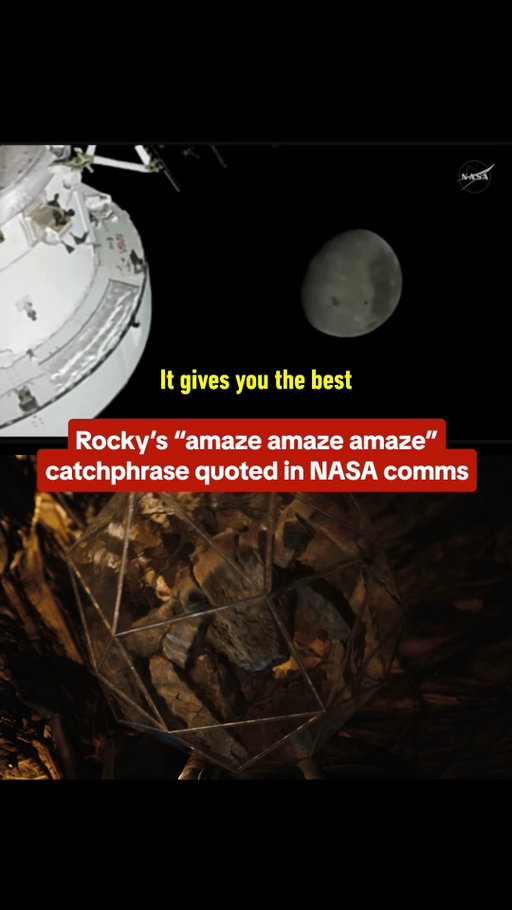 NASA quoted Project Hail Mary's Rocky in response to reports of a majestic space view by the Artemis II crew.

#projecthailmary #nasa #artemis2 #moon #space