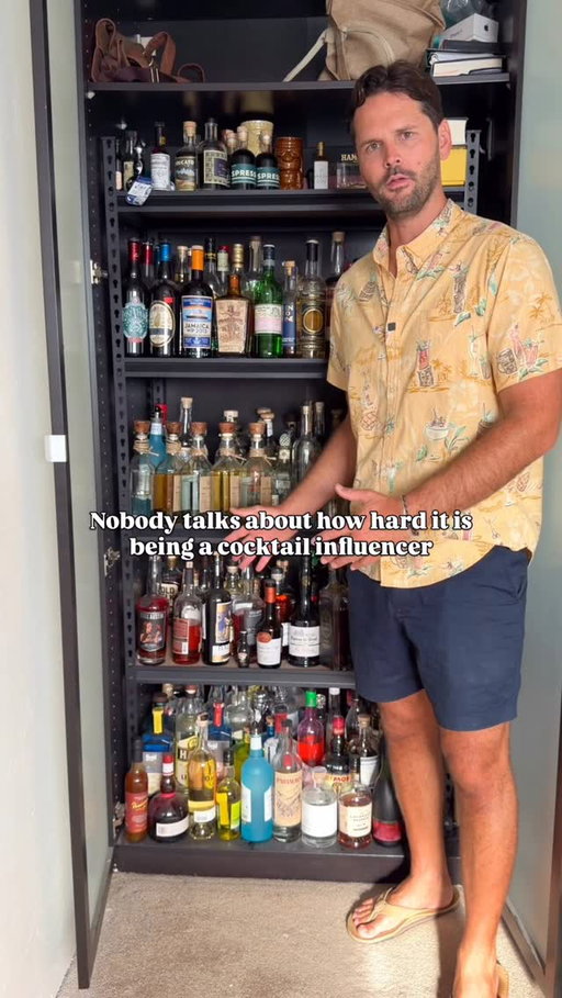 This cabinet is not the entirety of my collection, all of my tall and really rare bottles are kept elsewhere. 

I have no idea how many bottles I actually have, I’ve never counted. So best guess wins!

#cocktailinfluencer #spiritscollection #rum #tequila #whiskey