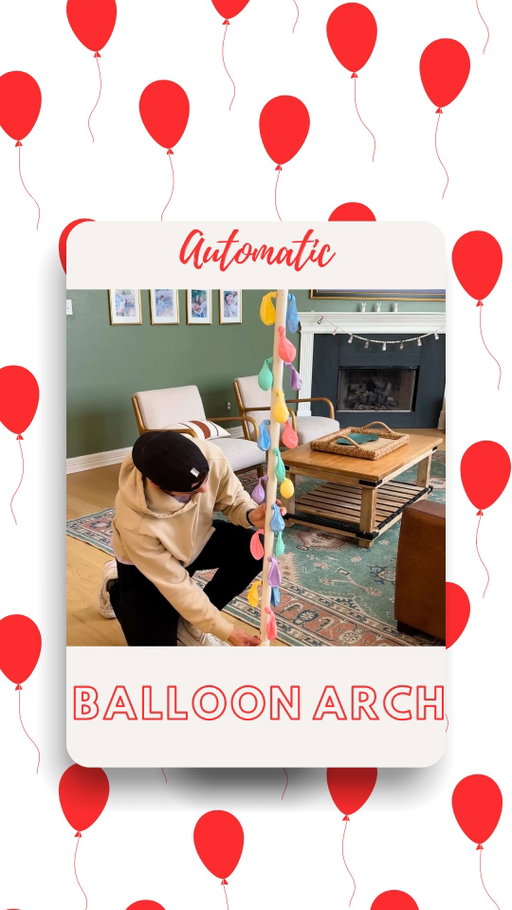 Follow for the tutorial 👀
This automatic balloon arch is way easier than doing a balloon arch by hand
#balloonarch #momhack #lifehack #partydecor #mom
