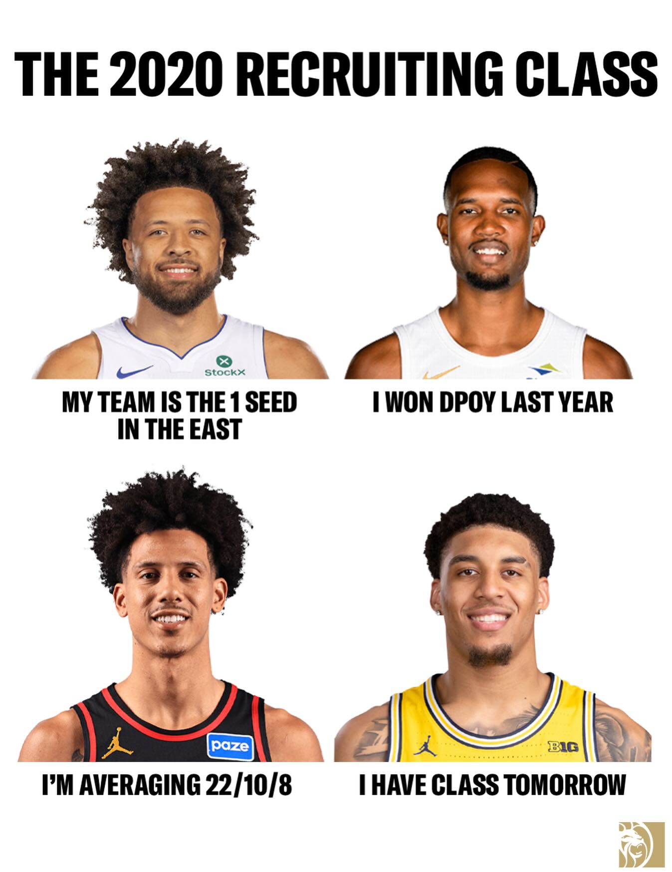 Michigan’s Yaxel Lendeborg was in the same recruiting class as Cade 🤯