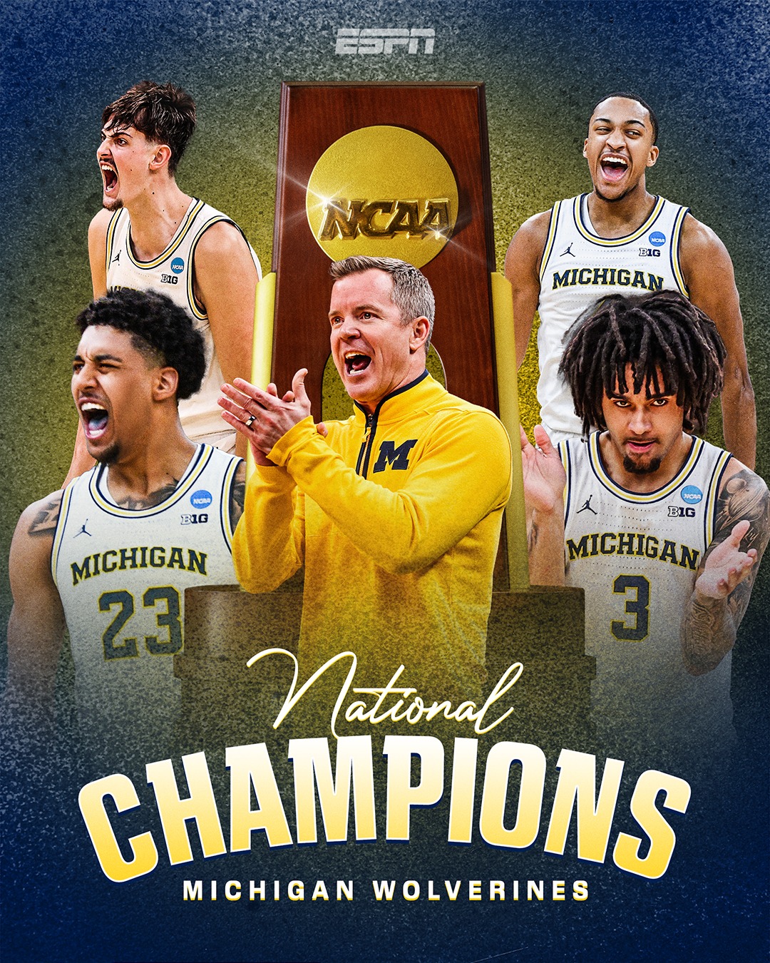 GO. BLUE. 🏆 

MICHIGAN IS THE FIRST BIG TEN TEAM TO WIN A NATIONAL CHAMPIONSHIP SINCE 2000! 🔥