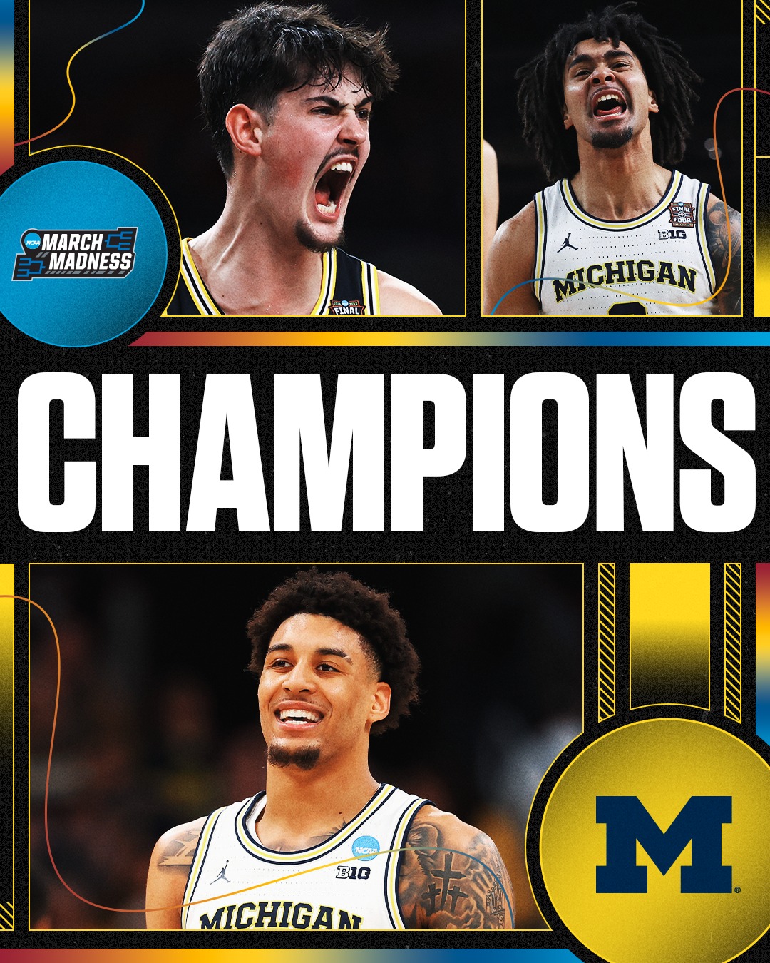 MICHIGAN WINS THE 2026 NATIONAL CHAMPIONSHIP 🏆

THE WOLVERINES HAVE FINALLY RETURNED TO THE TOP OF COLLEGE BASKETBALL 〽️ #MarchMadness