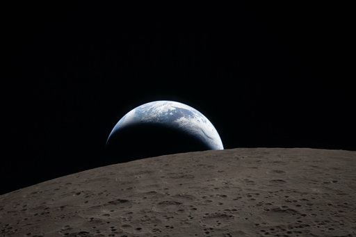 EARTHSET. 
April 6, 2026.

Humanity, from the other side. First photo from the far side of the Moon. Captured from Orion as Earth dips beyond the lunar horizon. Photo: NASA