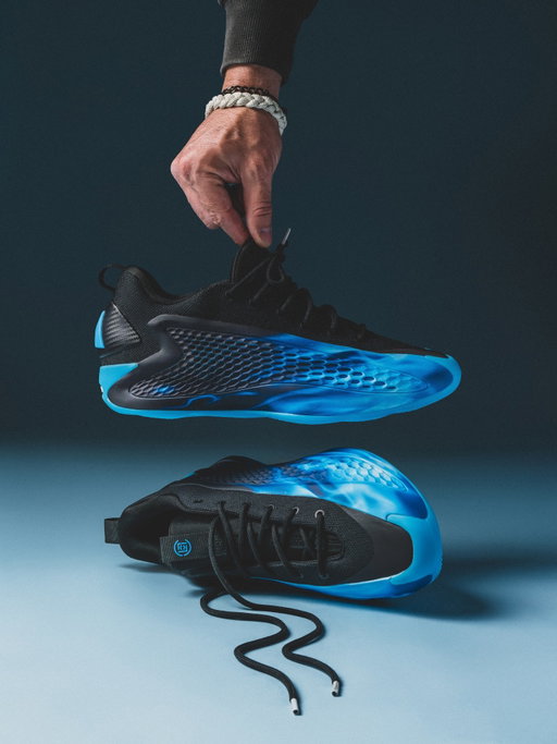 The moment you forget you had a bid for a shoe and see the charge go through. 

Thats happened to me a few times, some late not scrolling and shopping, putting low bits in, never thinking they are actually going to get accepted. Then boom, it hits. 

Now that I have these, I’m glad my bid got accepted, but when they bank change hits, I definitely had second thoughts lol. 

This is a shoe that wrapped up the Adidas AE1 line and did it in a great way. We don’t see it very often where an external collaborator gets to work on a current signature line. Pretty cool if you ask me. 

I had an idea for 1 photo, I wanted to play off the blue flame pattern on the shoe and use that as the mood for the image (see frame 2)

I’m rambling. Enjoy the photos, and I hope your low bids get accepted. ✌🏼