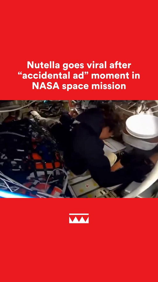 @nutella is going viral after an “accidental ad” moment in a NASA space mission 😅🍫 

A jar of Nutella unexpectedly stole the spotlight during NASA’s Artemis II mission, drifting through the Orion spacecraft in zero gravity. During a live feed, it briefly drew more attention than the crew even as they surpassed the distance record set by Apollo 13.

NASA confirmed the brand had no involvement, but Nutella joined the fun, calling the moment “out of this world” as the clip went viral.

#nasa #nutella #artemis