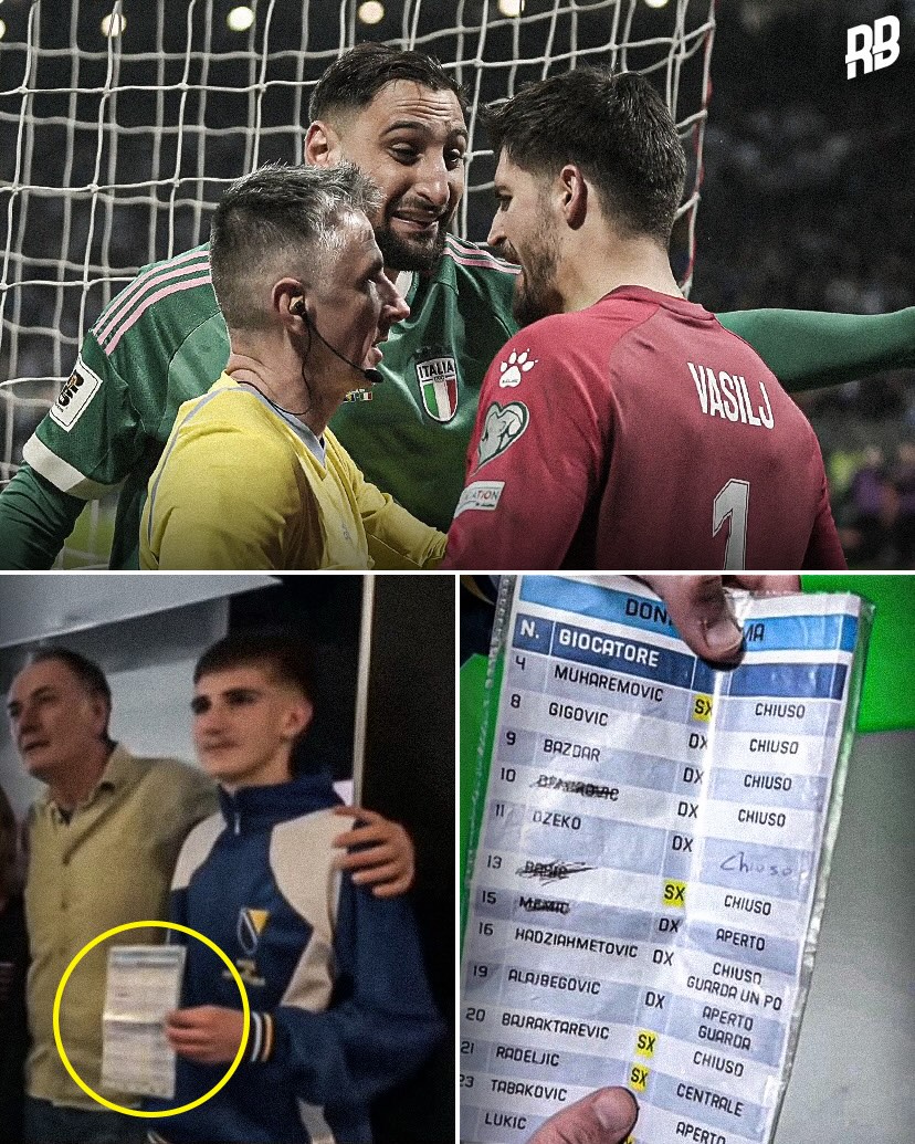 This situation is crazy… Bosnian TV have tracked down Afan Čizmić, the ballboy who stole Gianluigi Donnarumma’s cheat-sheet during Bosnia’s penalty shootout against Italy last week 😳🇧🇦

Afan noticed that Donnarumma had hidden the paper away from his goal and next to his towel and took it. 👀

“I saw something by the towel and knew what it was. I took it and hid it - inside was all the information on our players. Donnarumma noticed straight away and went looking for it, but couldn’t find it.”

The broadcaster now wants to take Afan to the World Cup as a lucky charm and I don’t blame them after that…

Imagine the bravery as a 14 year-old to steal a goalkeepers penalty shootout sheet during a World Cup play-off final. 🤯