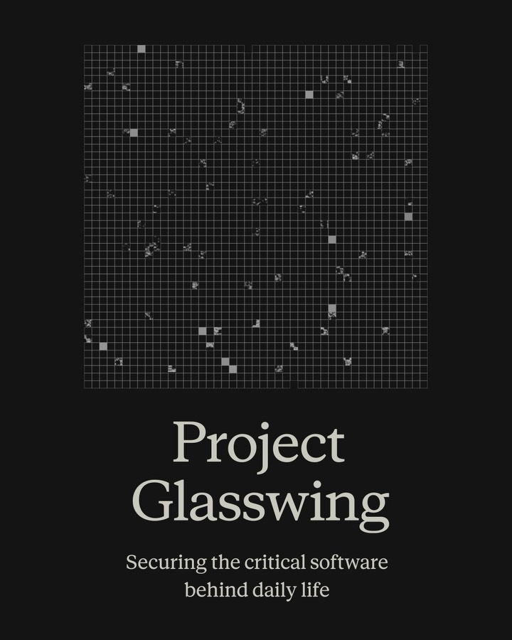 Introducing Project Glasswing: an urgent initiative to help secure the world’s most critical software.

It’s powered by our newest frontier model, Claude Mythos Preview, which can find software vulnerabilities better than all but the most skilled humans.